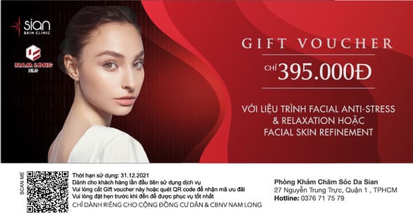 Ưu đãi chăm sóc da từ thẩm mỹ SIAN
